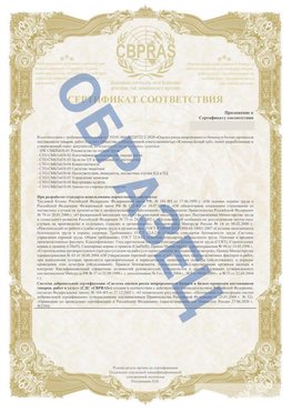 Образец Приложение к СТО 01.064.00220722.2-2020 Химки Сертификат СТО 01.064.00220722.2-2020 